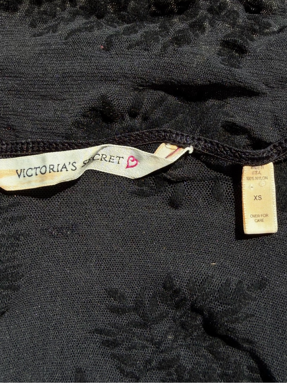 Vintage Victoria’s Secret Sheer Velvet Floral Cami Top - Picture 4 of 4